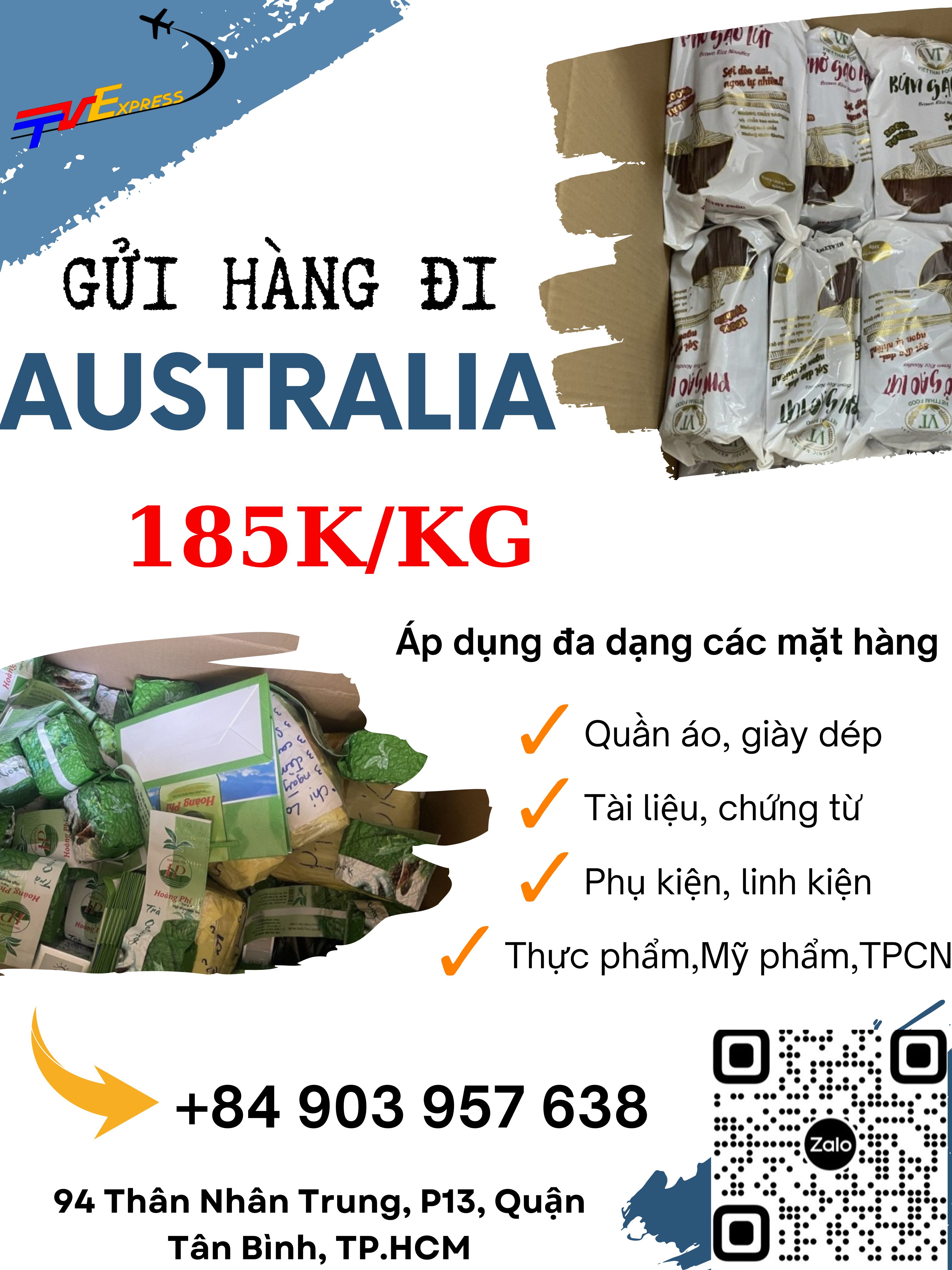 Gửi hàng đi Úc- Tiến Việt Express